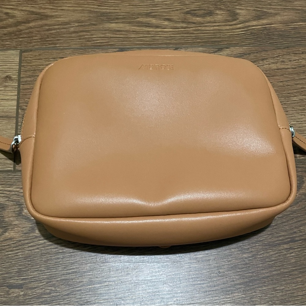 MONOS Metro Classic Kit Saddle Tan Vegan Leather Travel Luggage Accessory